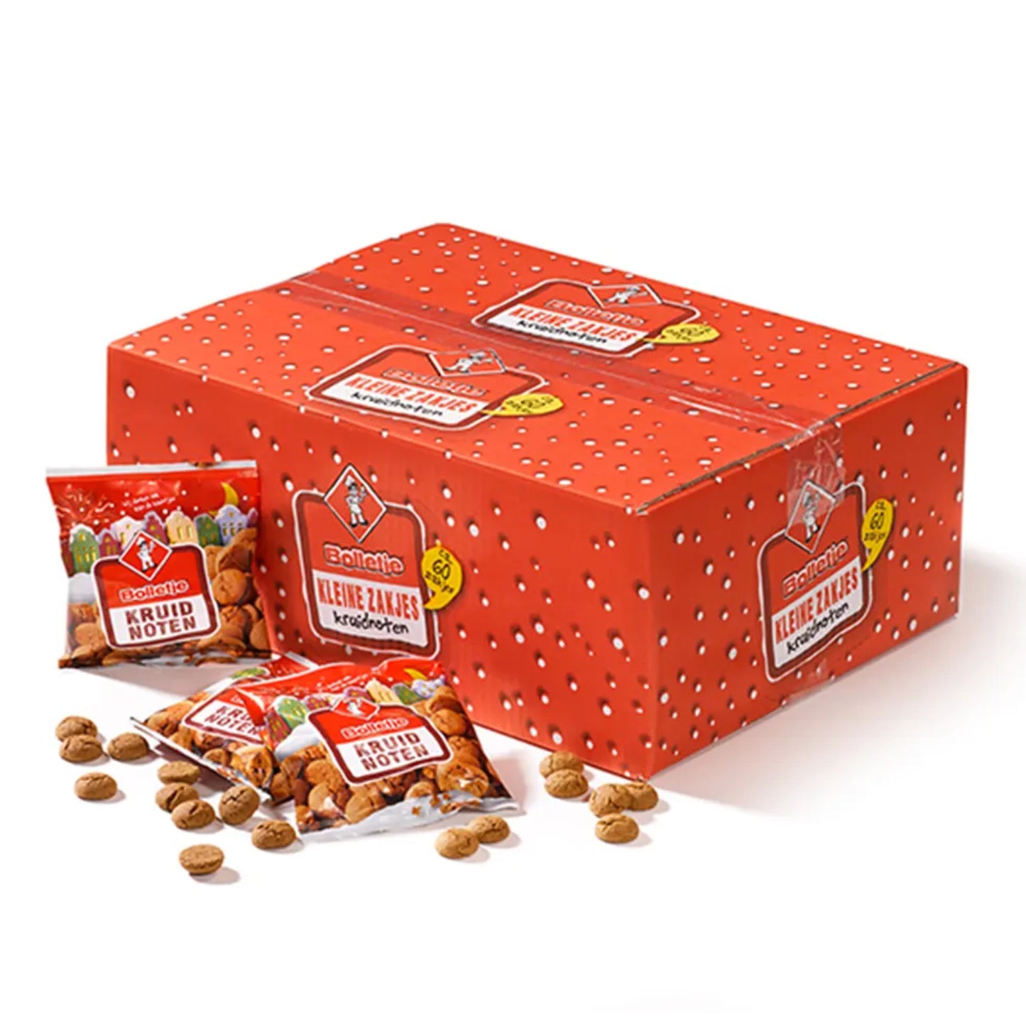 Bolletje Kruidnoten Uitdeelzakjes (60x50 Gram) - online bestellen bij Mijn Snoepgoed!