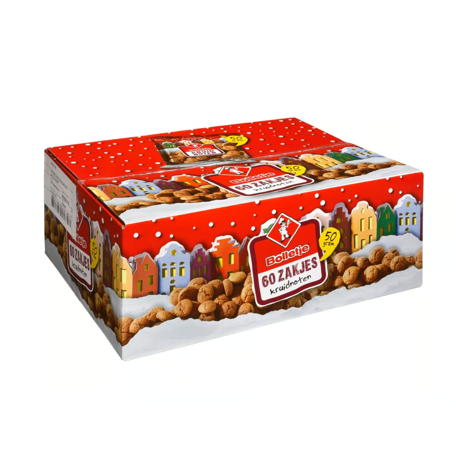 Bolletje Kruidnoten Uitdeelzakjes (60x50 Gram) - online bestellen bij Mijn Snoepgoed!