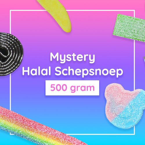 Mystery Halal Schepsnoep (500 Gram) - online bestellen bij Mijn Snoepgoed!