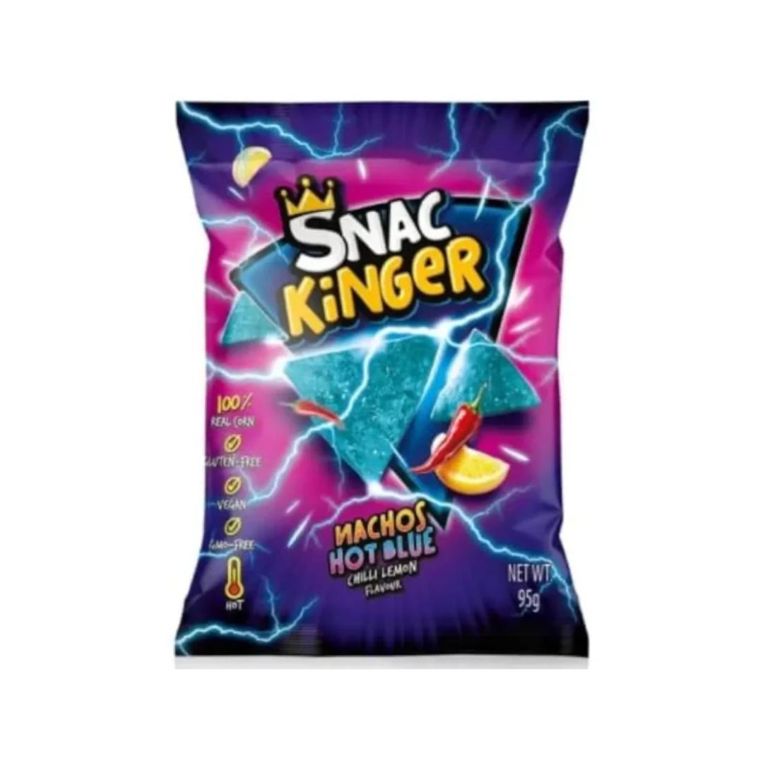 SnacKinger Nacho Chips Hot Blue (95g) - online bestellen bij Mijn Snoepgoed!