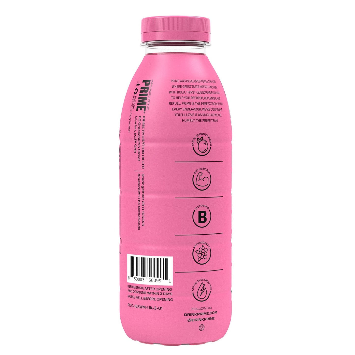 Prime Hydration Strawberry Watermelon (500 ml) - van PRIME - Nu voor maar €4.99 bij Mijn Snoepgoed