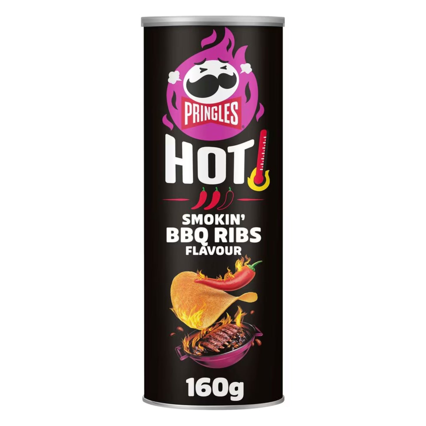 Pringles Hot Smokin' BBQ Ribs (160 Gram) - van Pringles - Nu voor maar €2.49 bij Mijn Snoepgoed