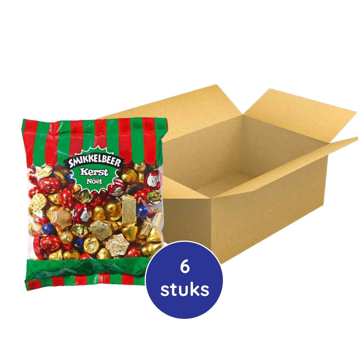 Smikkelbeer Chocolade Kerstmix (1 kilogram)