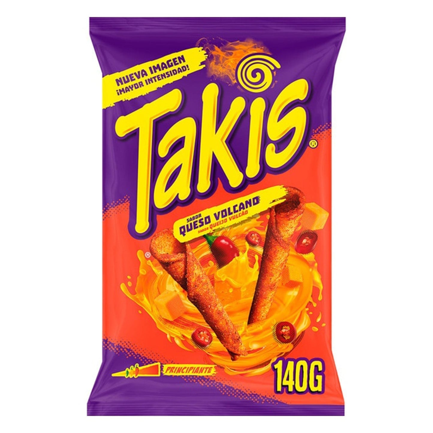 Takis Queso Volcano (140 Gram) - van Takis - Nu voor maar €6.95 bij Mijn Snoepgoed