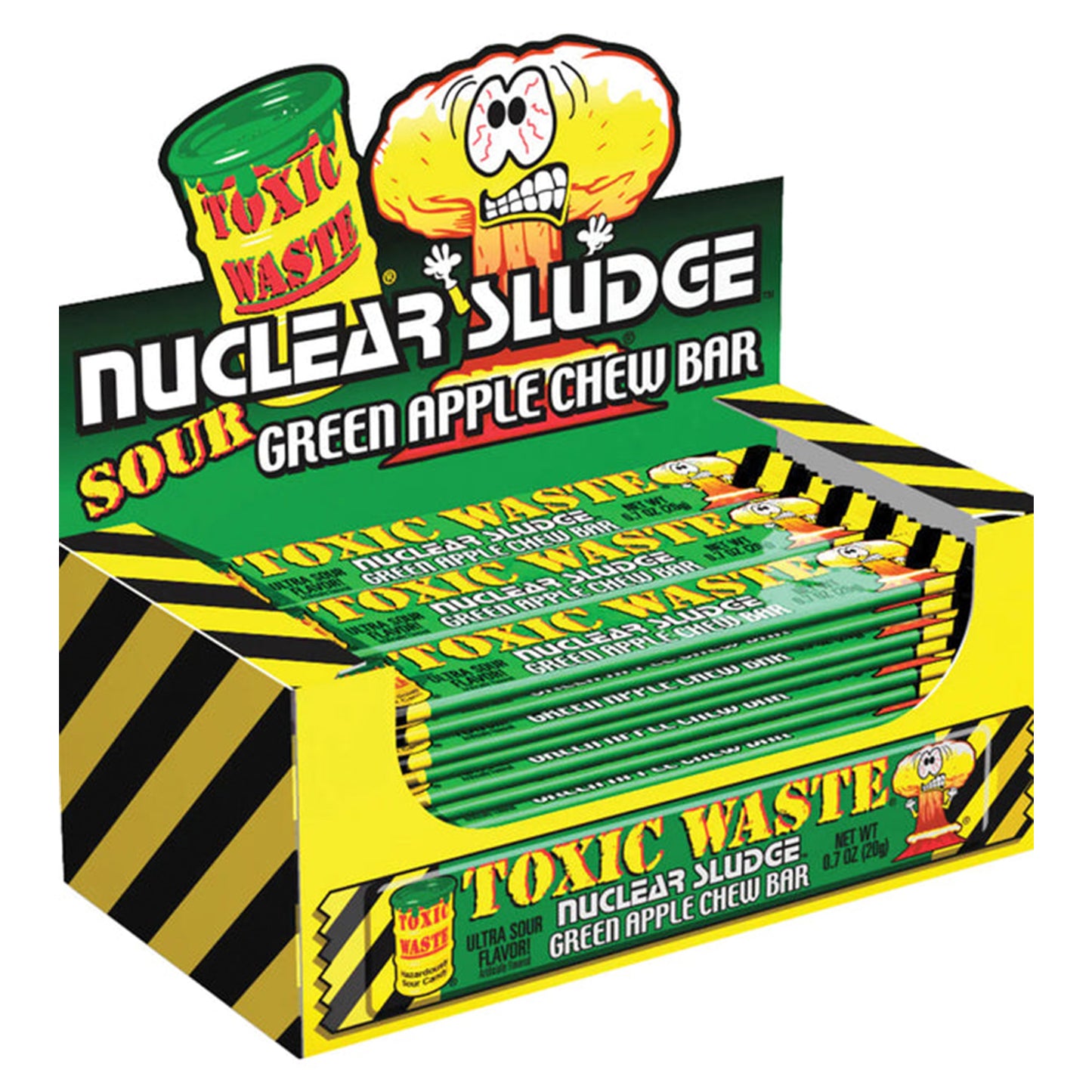 Toxic Waste Apple Chew Bar (20 Gram) - van Toxic Waste - Nu voor maar €0.45 bij Mijn Snoepgoed