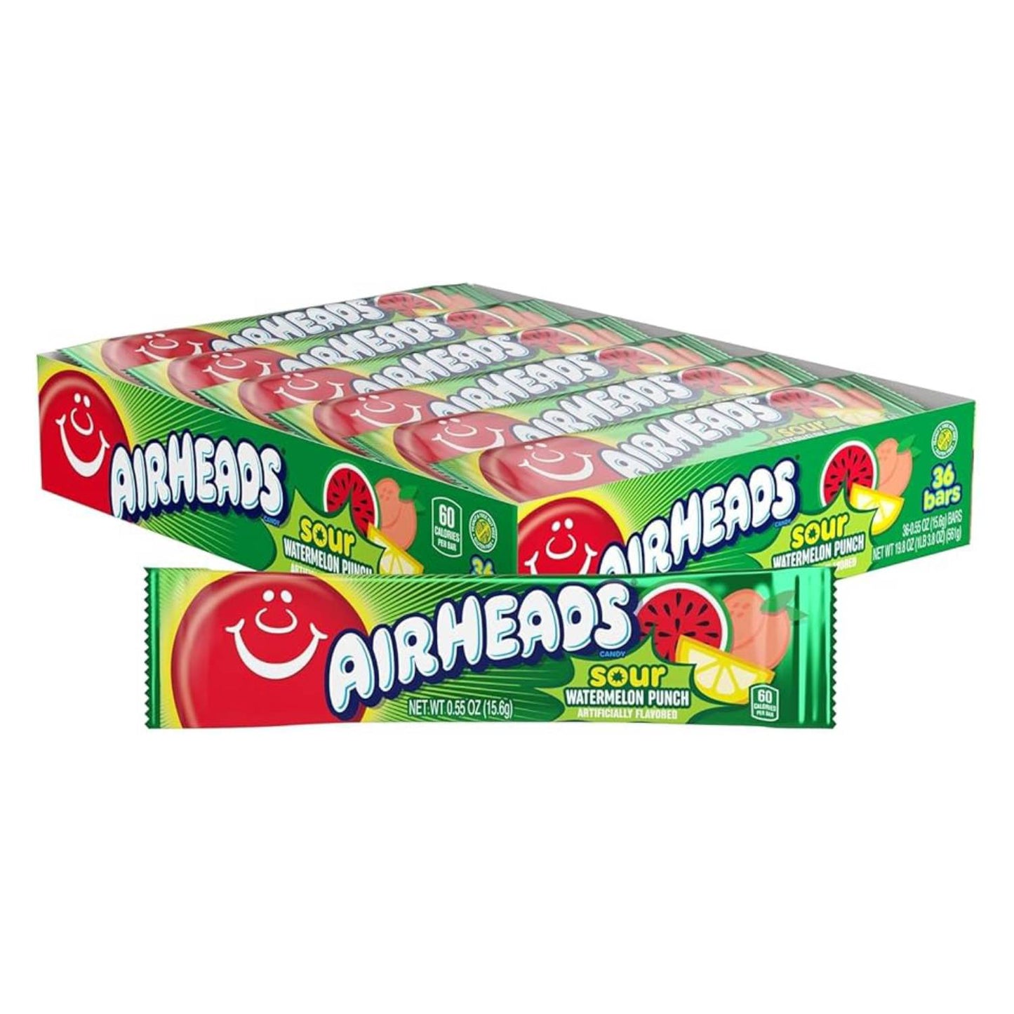 Airheads Sour Watermelon Punch (15.6 Gram) - online bestellen bij Mijn Snoepgoed!