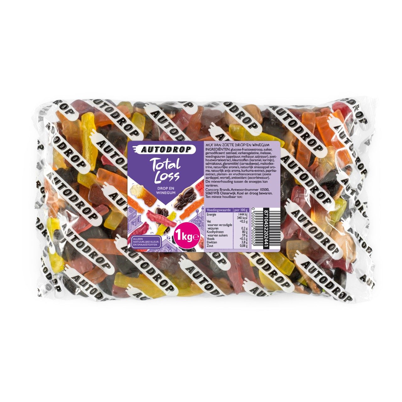 Autodrop Total Loss (1 Kilo) - van Autodrop - Nu voor maar €8.95 bij Mijn Snoepgoed
