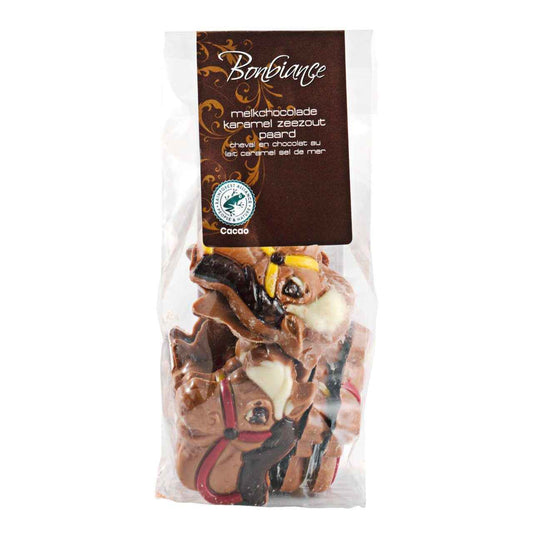 Bonbiance Sint Chocolade Paard melk-karamel-zeezout (150 Gram)