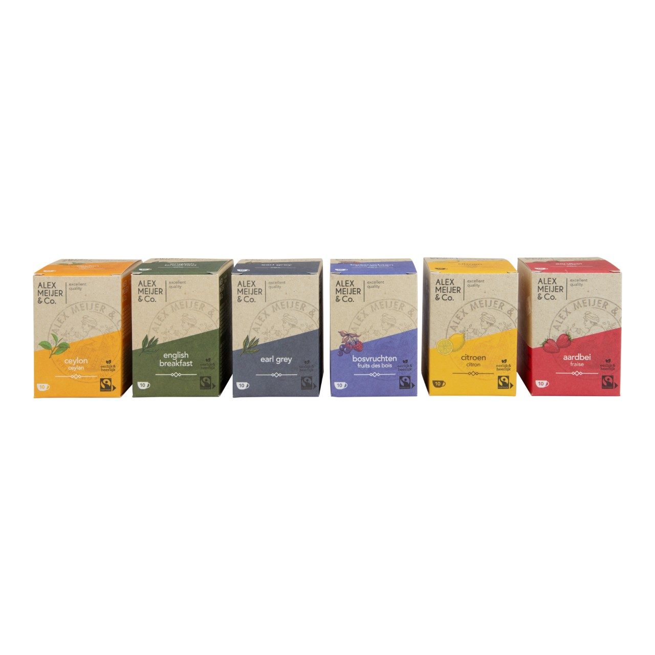 Alex Meijer Assortiment Thee Box (6 pakken x 10 stuks x 1,5 gram) - online bestellen bij Mijn Snoepgoed!