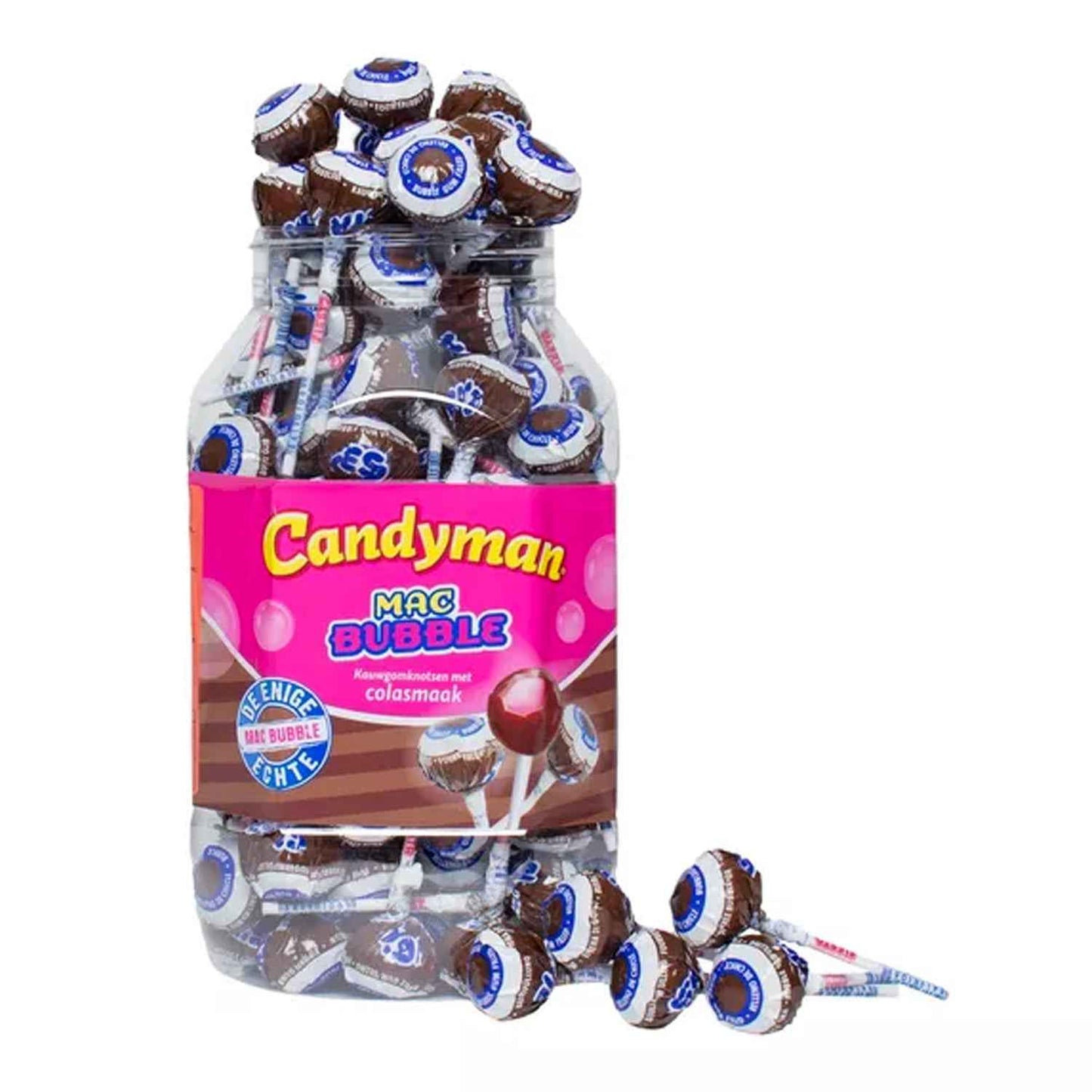 Candyman Mac Bubble Kauwgomknots Cola (1 Stuk)