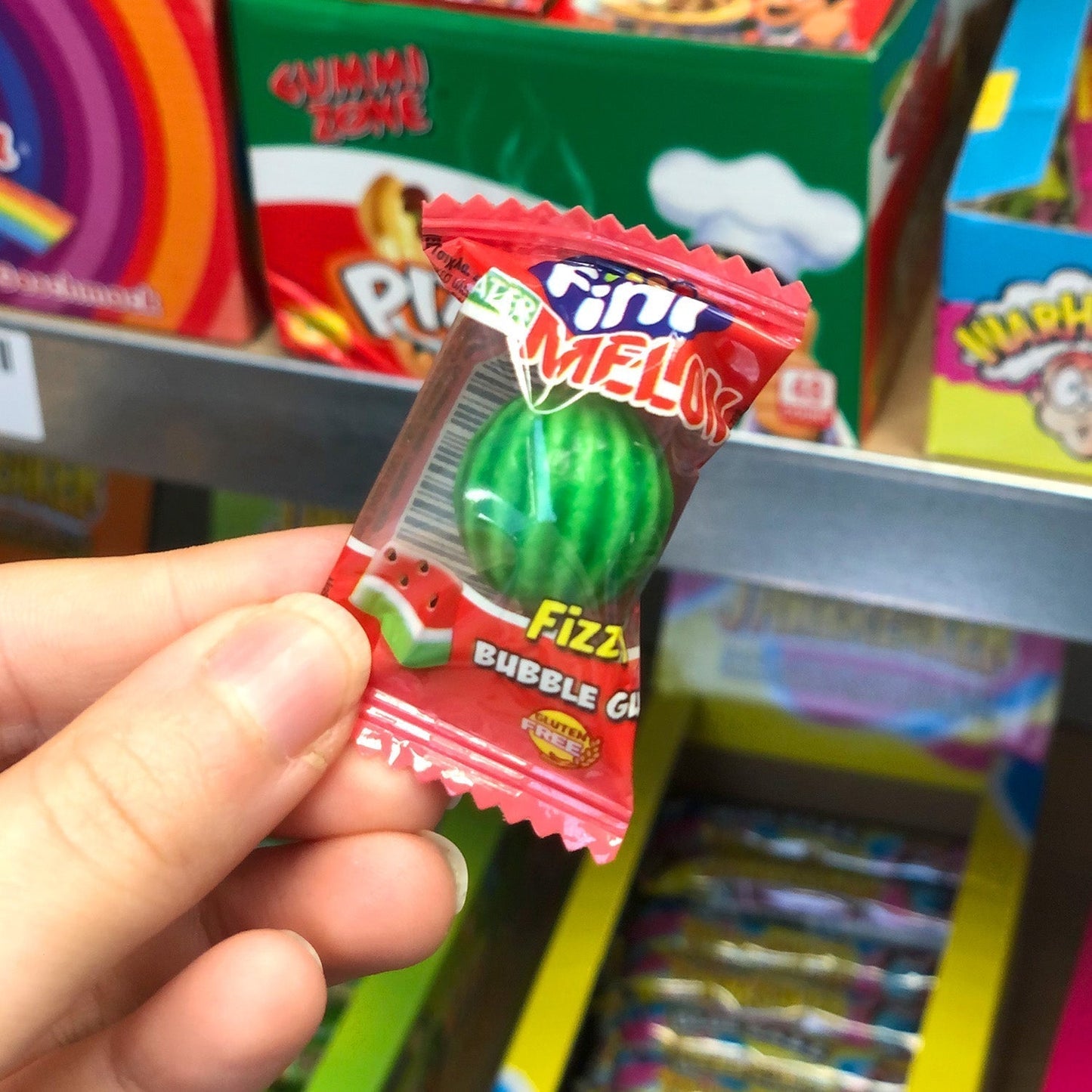Fini Watermelon Bubble Gum Fizzy (1 Stuk) - van Fini - Nu voor maar €0.15 bij Mijn Snoepgoed