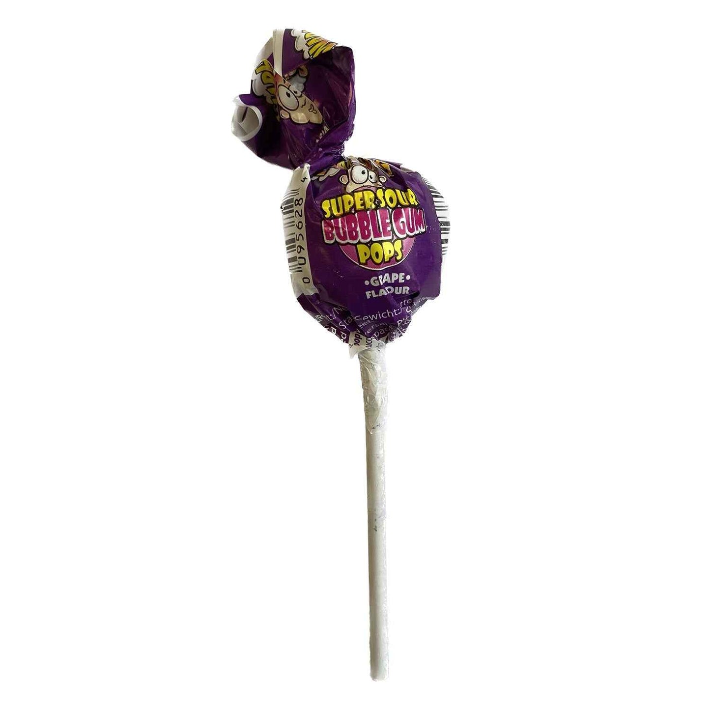Warhead Super Sour Bubble Gum Pops Grape (21 Gram)