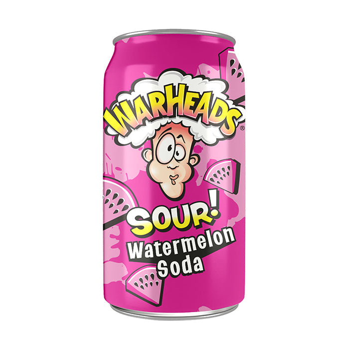 Warheads Sour! Watermelon Soda (355 ml) - van Warheads - Nu voor maar €2.49 bij Mijn Snoepgoed