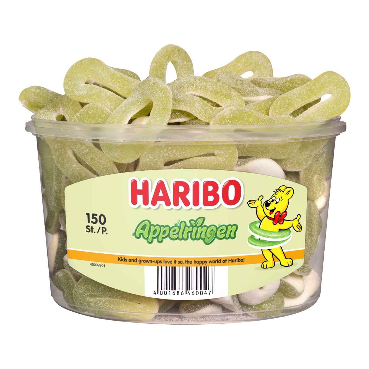 Haribo Appelringen Silo (150 Stuks)