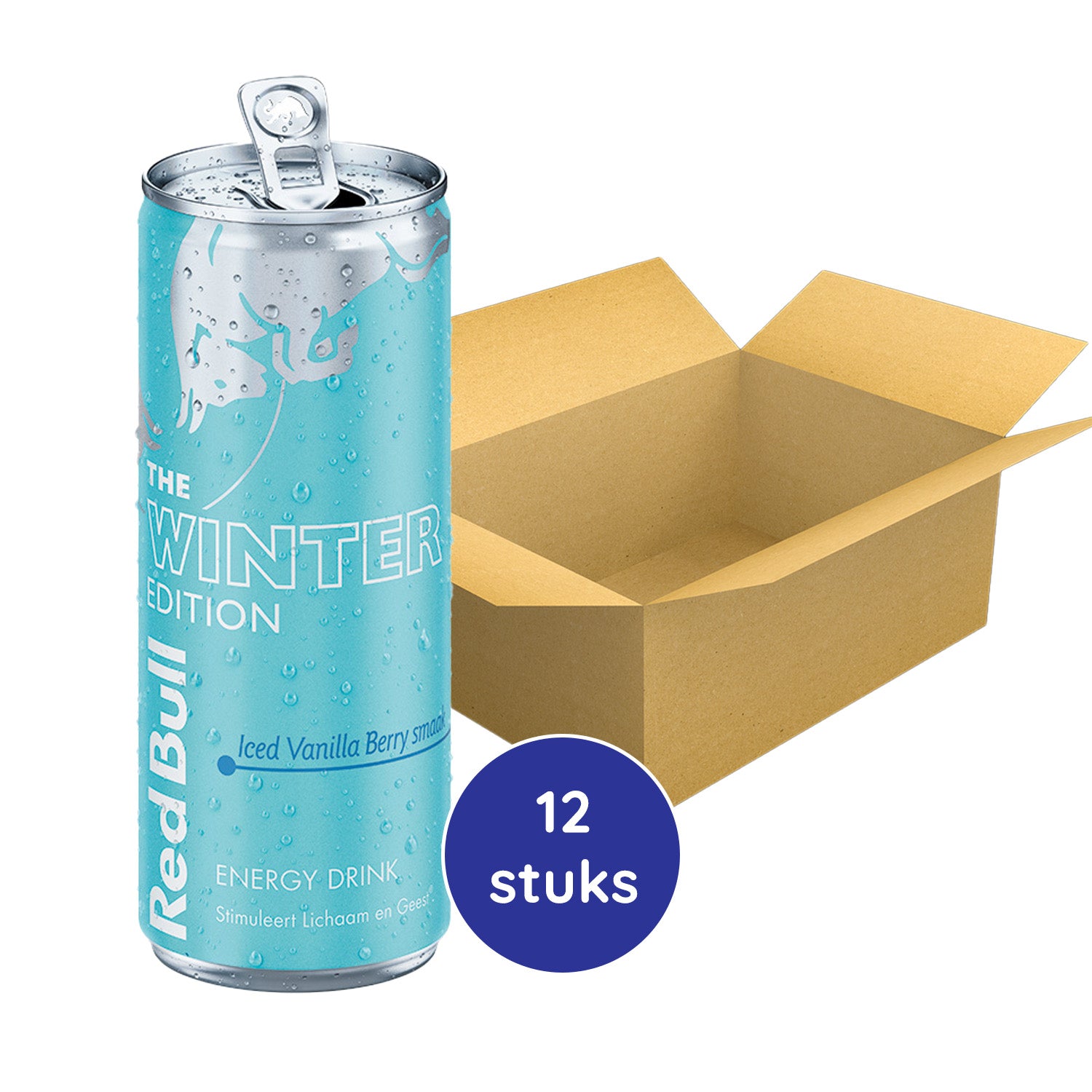 Red Bull Winter Edition 2024 Iced Vanilla Berry (250 ml) - van Red Bull - Nu voor maar €2.85 bij Mijn Snoepgoed