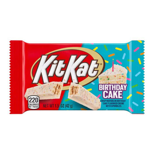 Kit Kat Birthday Cake (42 Gram) - van KitKat - Nu voor maar €2.19 bij Mijn Snoepgoed