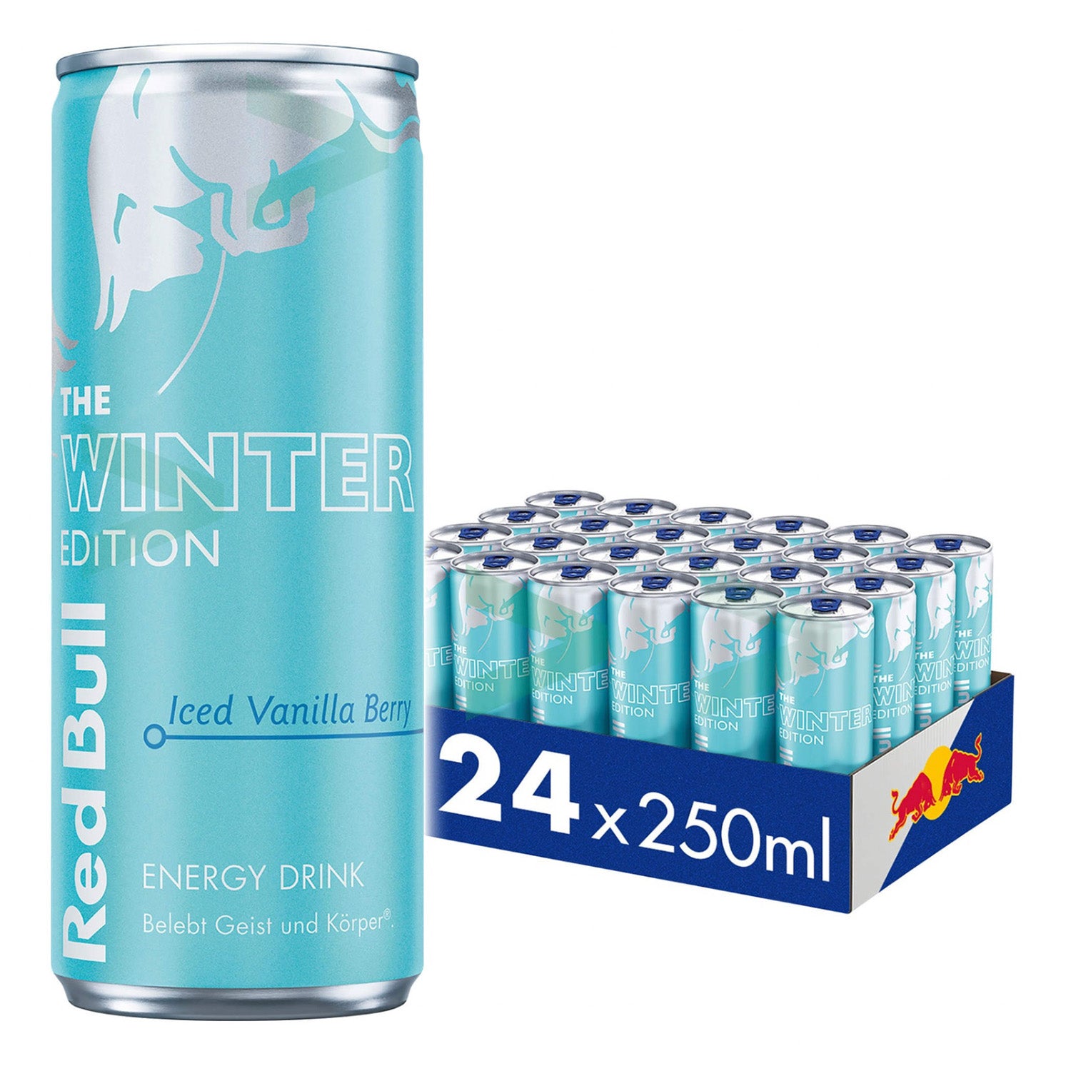 Red Bull Winter Edition 2024 Iced Vanilla Berry (250 ml) - van Red Bull - Nu voor maar €2.85 bij Mijn Snoepgoed