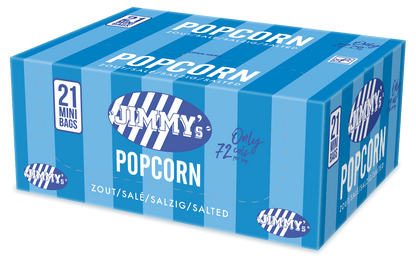 JIMMY's Popcorn Zout Mini Bag (21x27 Gram) - van Jimmy's - Nu voor maar €11.95 bij Mijn Snoepgoed