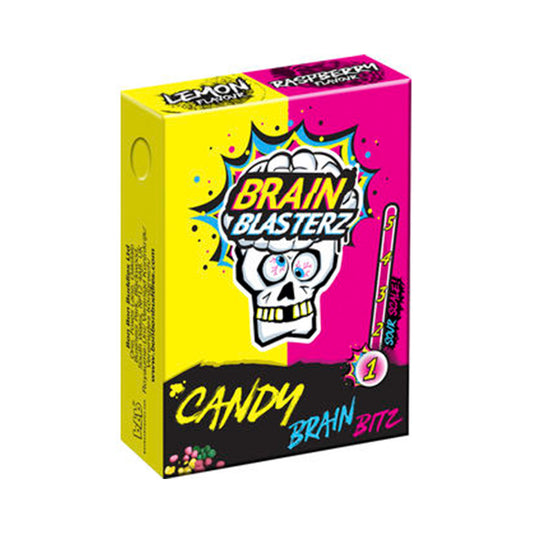 Brain Blasterz Bitz Lemon Raspberry (45 Gram) - van Brain Blasterz - Nu voor maar €0.85 bij Mijn Snoepgoed