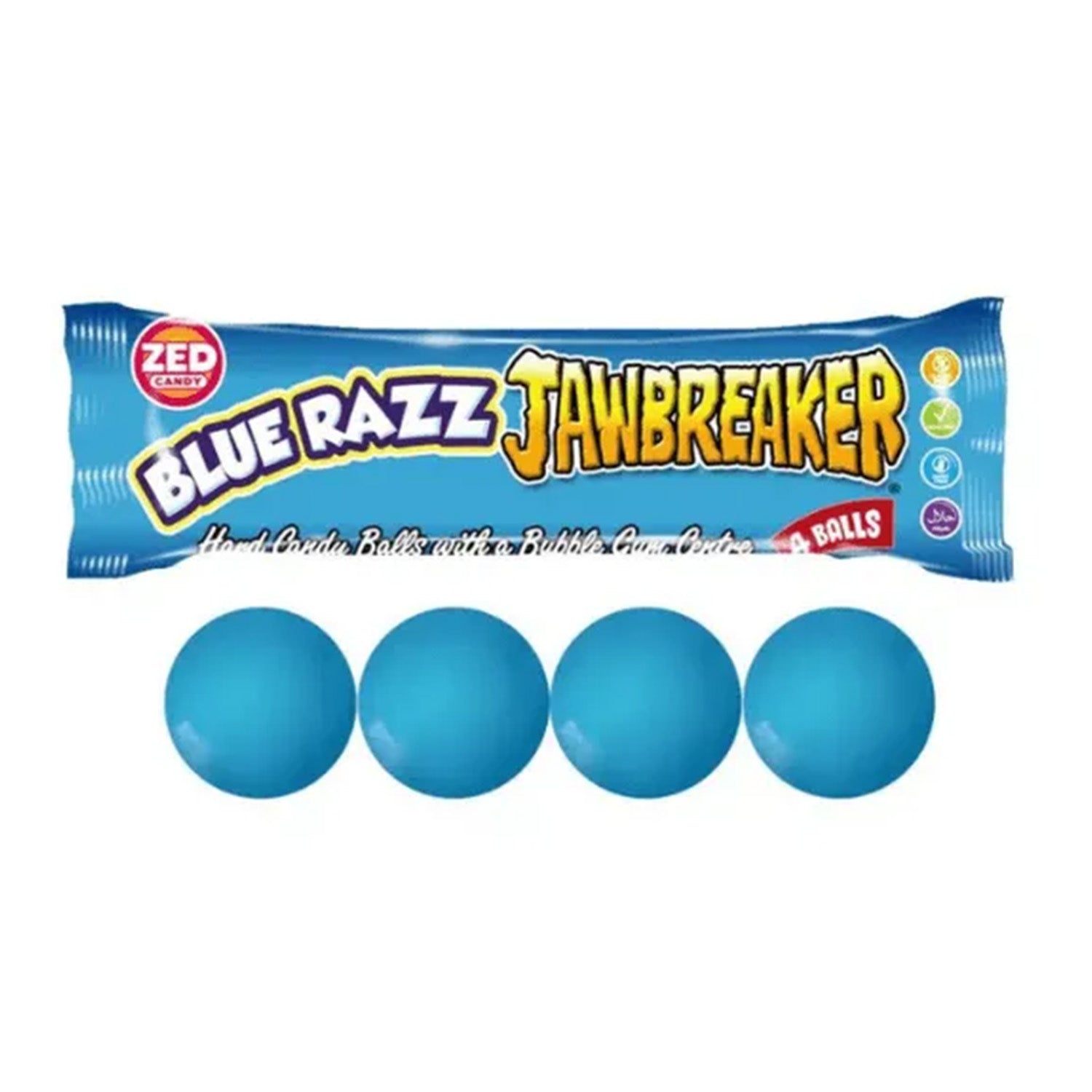 Jawbreaker Blue Razz (33 gram) - van Jawbreaker - Nu voor maar €0.49 bij Mijn Snoepgoed
