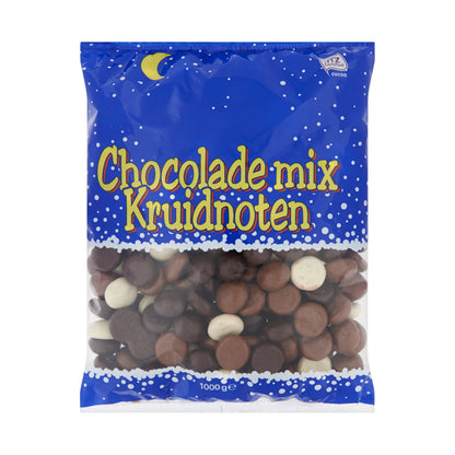 Chocolade Kruidnoten Mix (1 Kilo) - van Merkloos - Nu voor maar €7.69 bij Mijn Snoepgoed