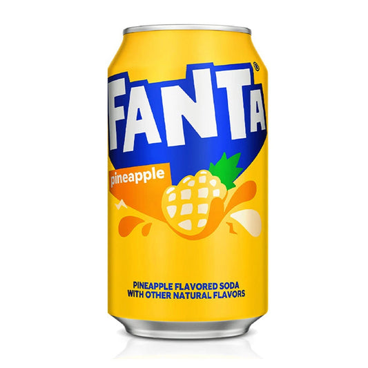 Fanta Pineapple (355 ml) THT: 01-03-2024 - van Fanta - Nu voor maar €0.79 bij Mijn Snoepgoed