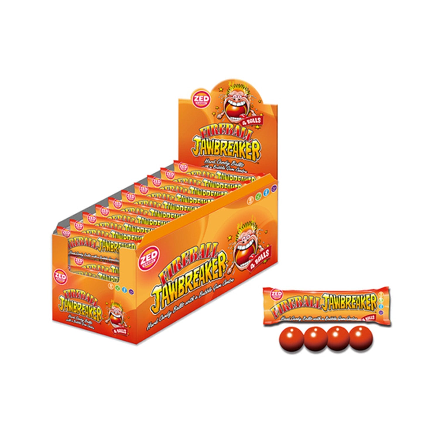 Jawbreaker Fireball (33 gram) - van Jawbreaker - Nu voor maar €0.49 bij Mijn Snoepgoed