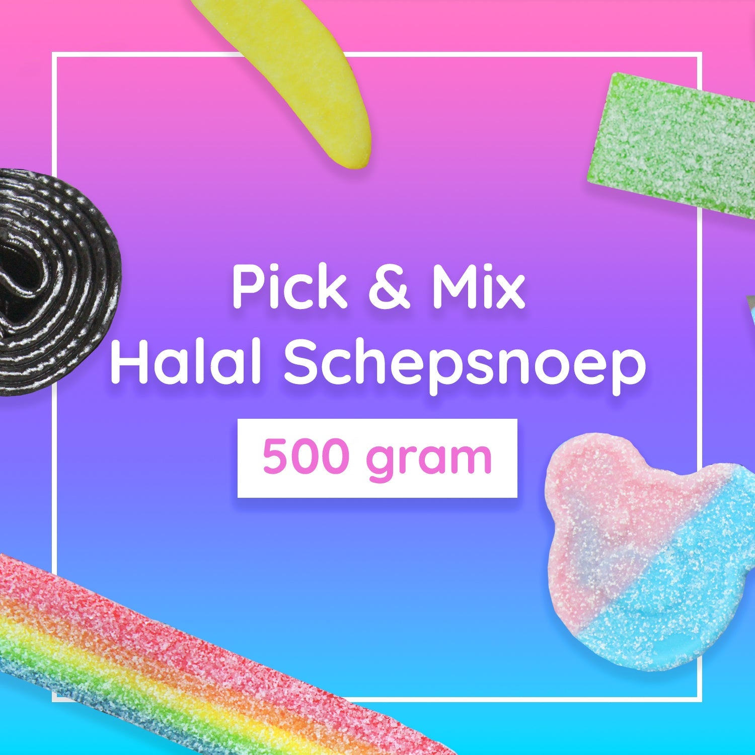 Pick & Mix Halal Schepsnoep (500 Gram) - van Mijn Snoepgoed - Nu voor maar €6.95 bij Mijn Snoepgoed