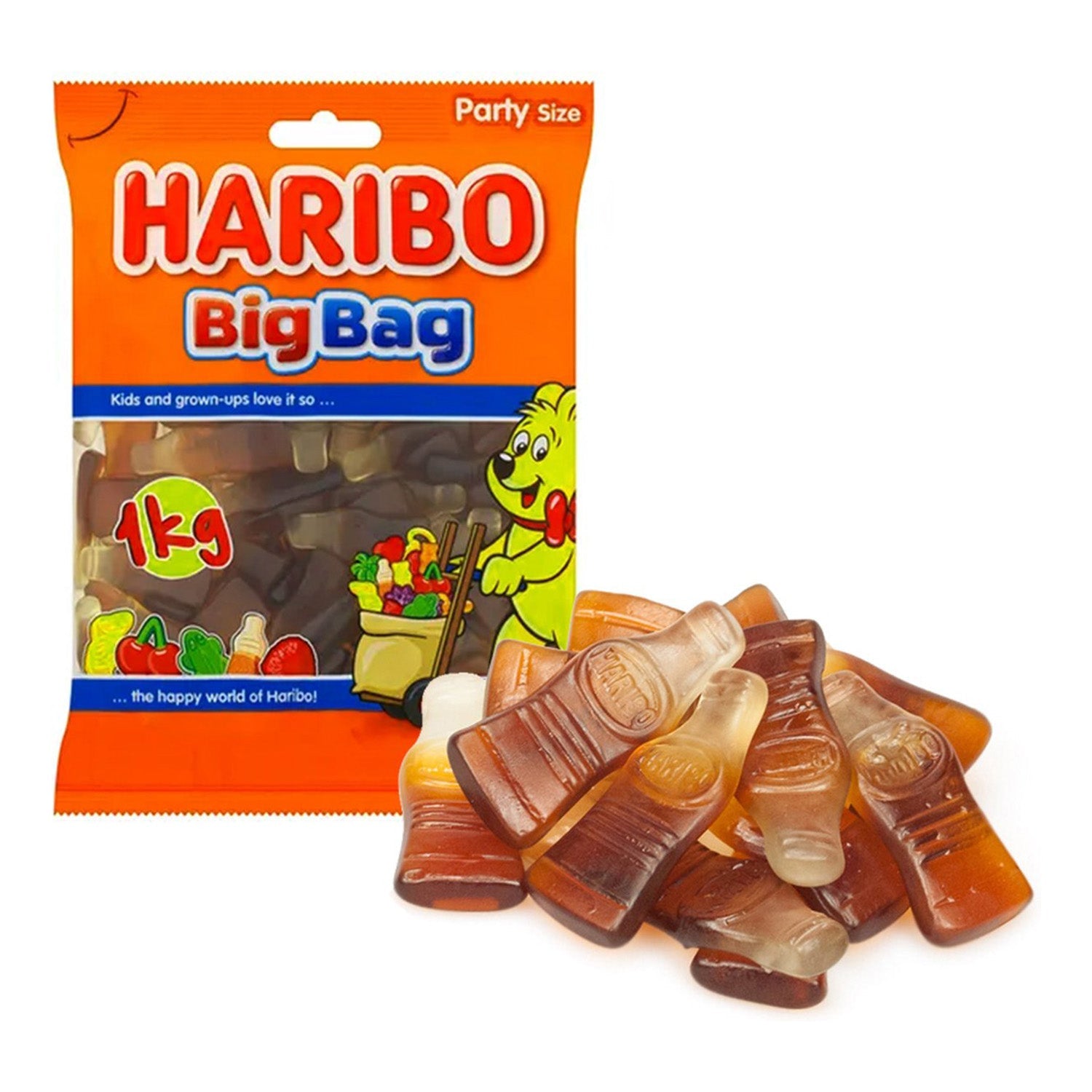 Haribo Happy Cola Groot (1 Kilo) - van Haribo - Nu voor maar €8.99 bij Mijn Snoepgoed