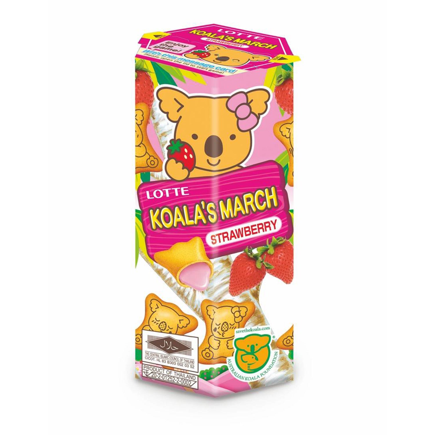 Koala's Strawberry (37 gram) - van Lotte Koala's - Nu voor maar €1.65 bij Mijn Snoepgoed