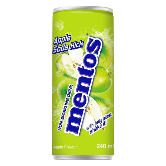 Mentos Apple Soda Kick (240 ml) - van Mentos - Nu voor maar €0.99 bij Mijn Snoepgoed