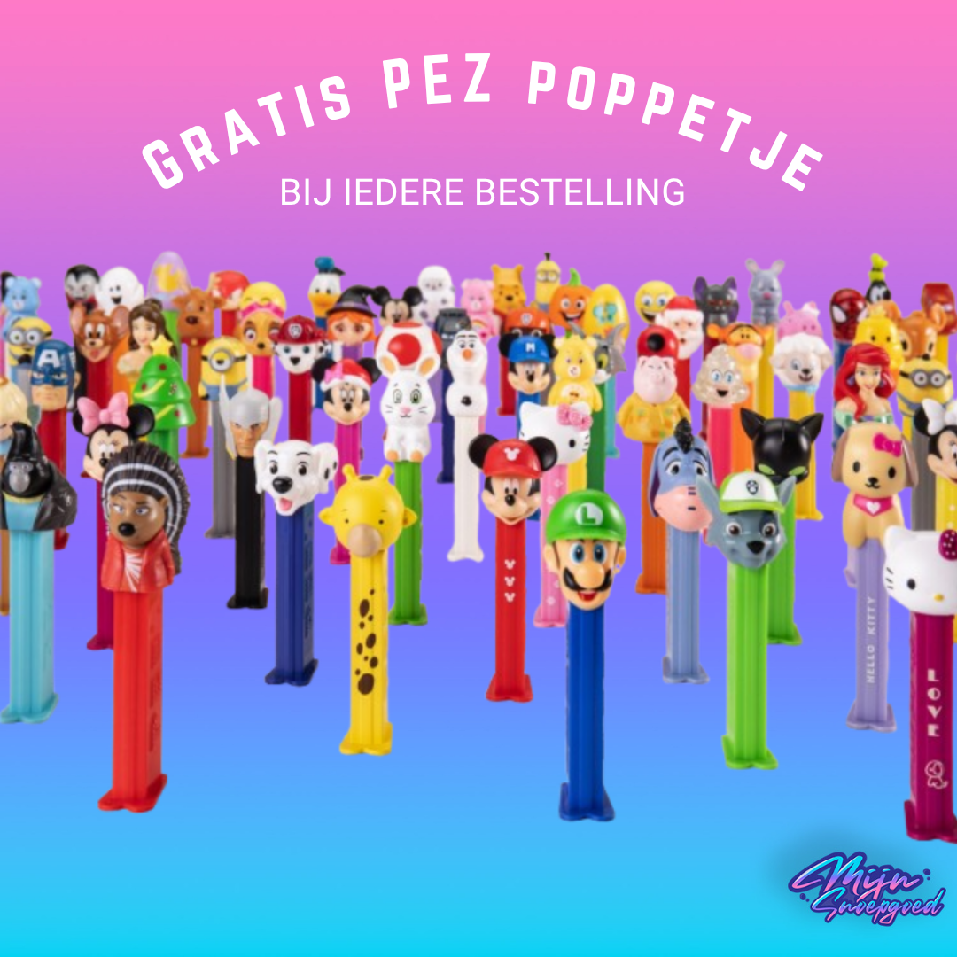 GRATIS PEZ POPPETJE BIJ IEDERE BESTELLING! - online bestellen bij Mijn Snoepgoed!