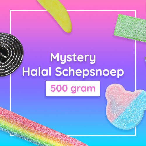 Mystery Halal Schepsnoep (500 Gram) - van Mijn Snoepgoed - Nu voor maar €6.95 bij Mijn Snoepgoed