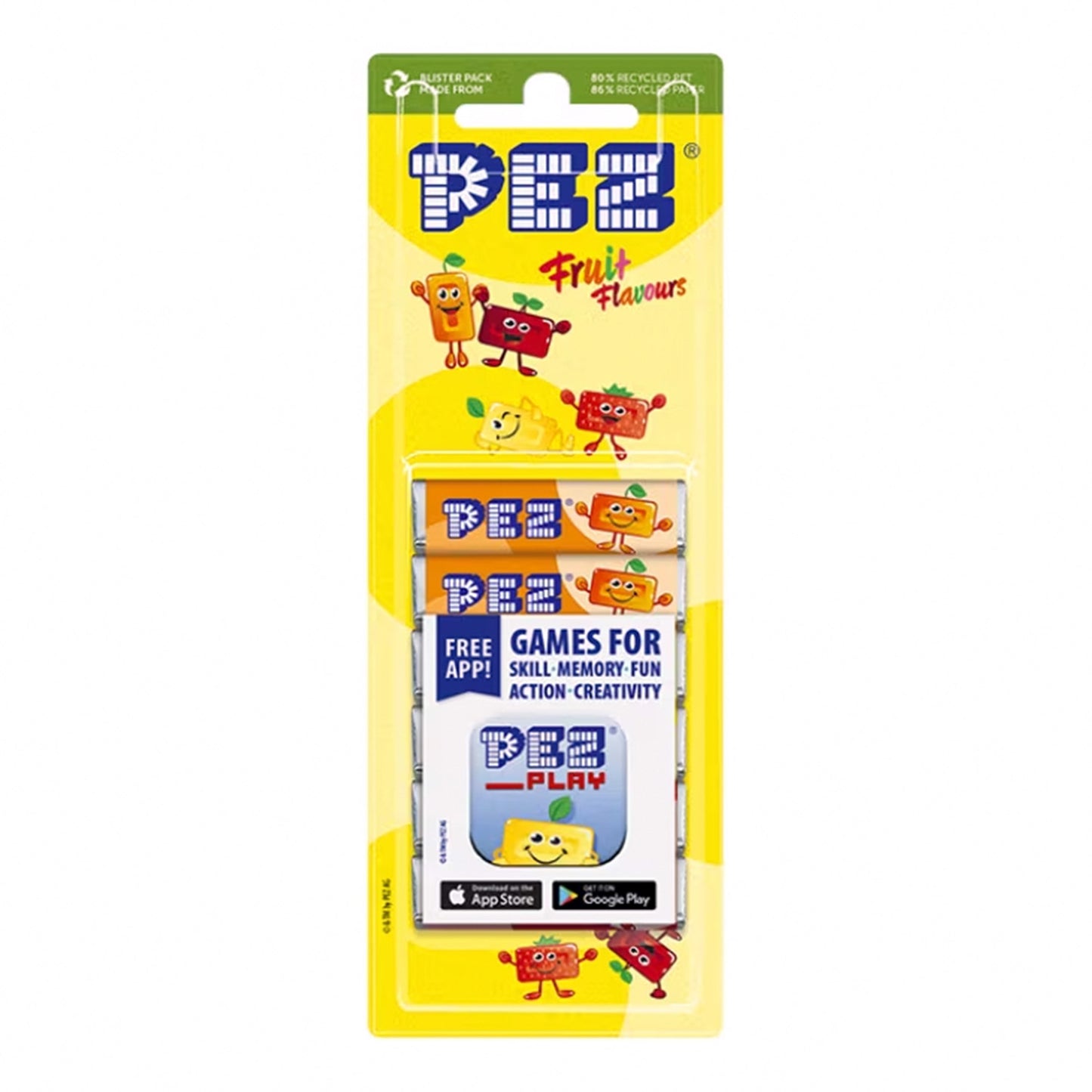 PEZ Fruit Mix Navulling (6 x 8,5 gram) - van PEZ - Nu voor maar €1.49 bij Mijn Snoepgoed