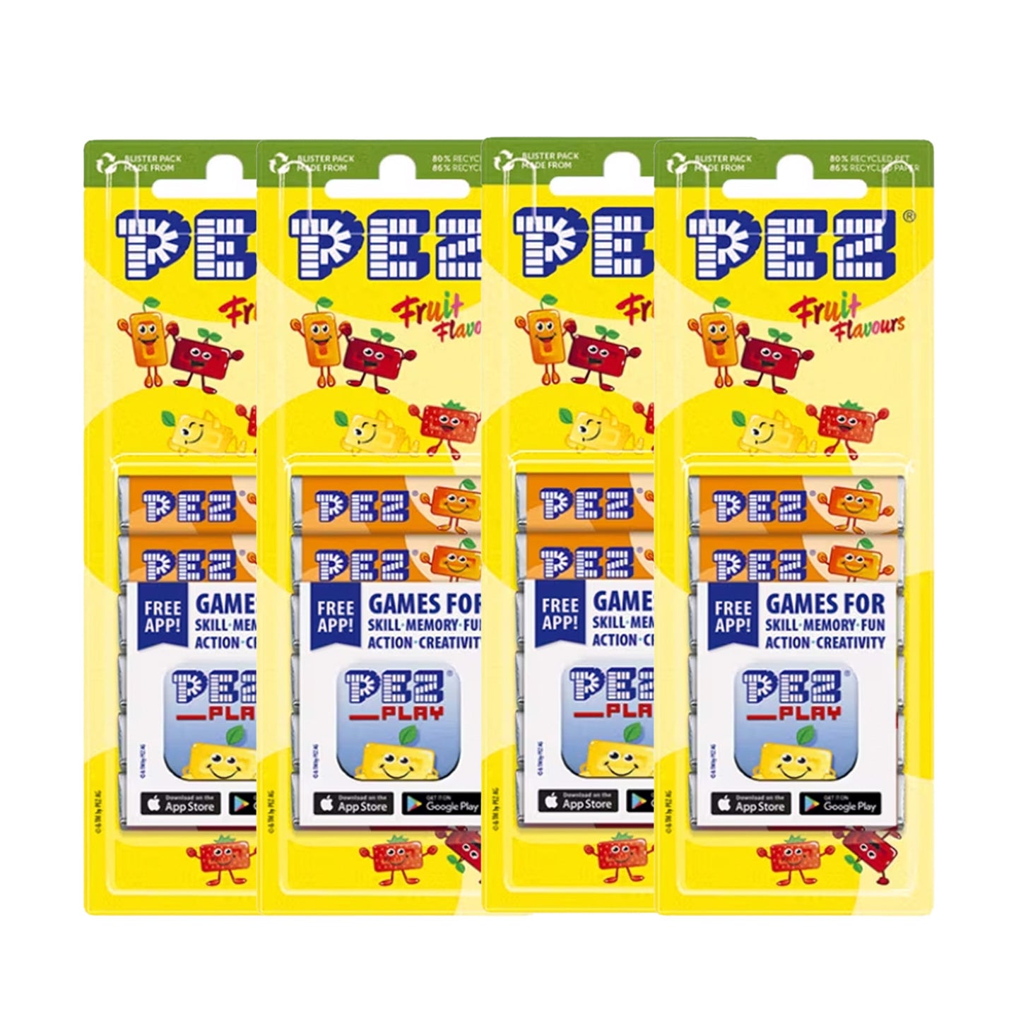 PEZ Fruit Mix Navulling (6 x 8,5 gram) - van PEZ - Nu voor maar €1.49 bij Mijn Snoepgoed