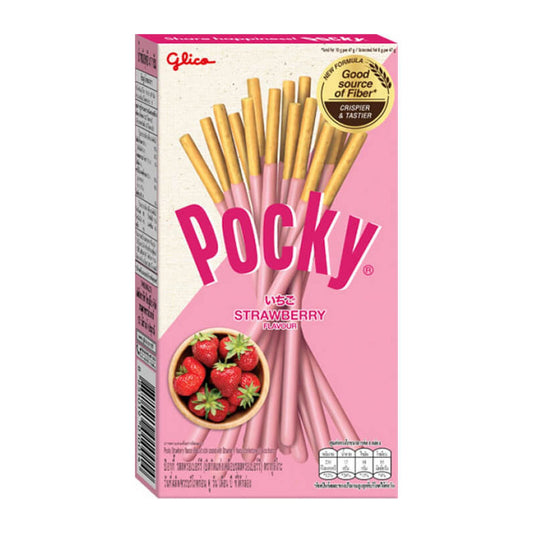 Pocky Strawberry (45 gram) - van Glico - Nu voor maar €1.99 bij Mijn Snoepgoed