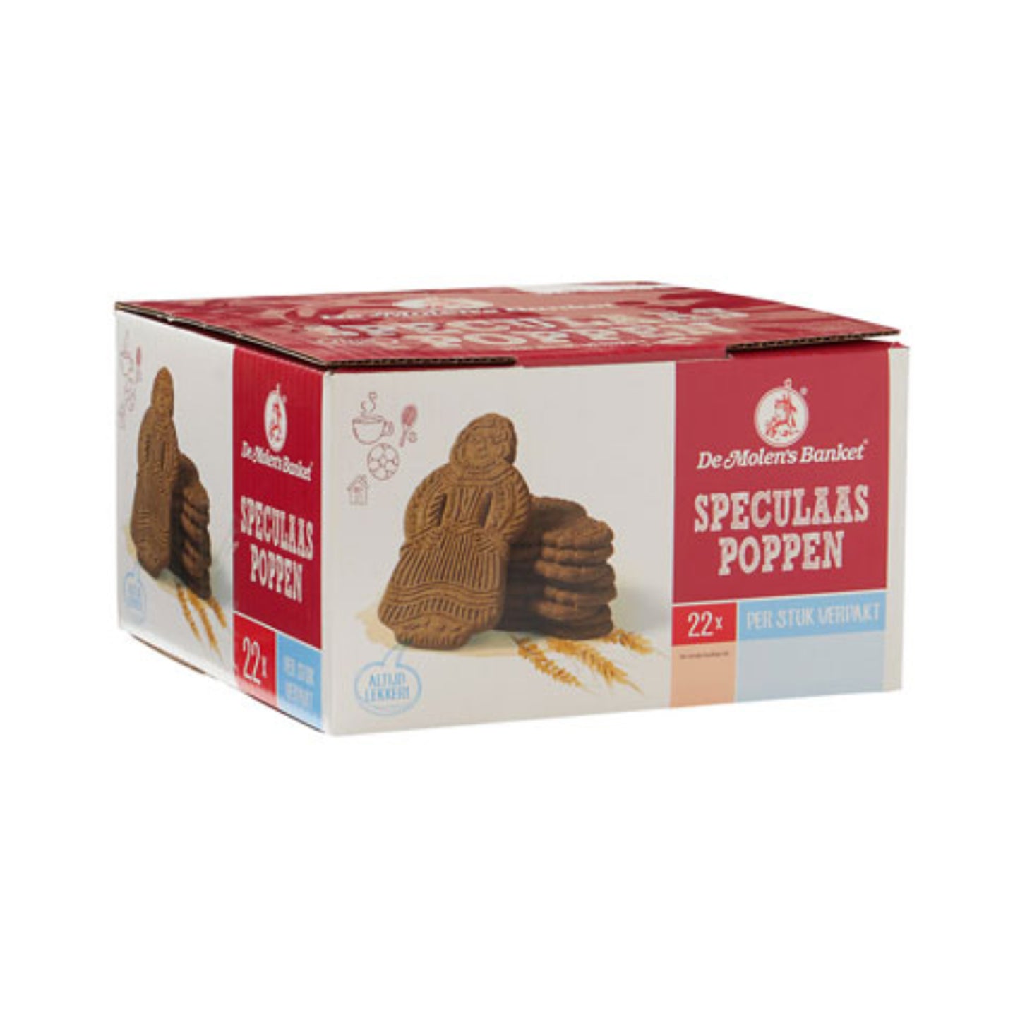 De Molen's Banket Speculaas Poppen Koek (22 x 50 Gram)