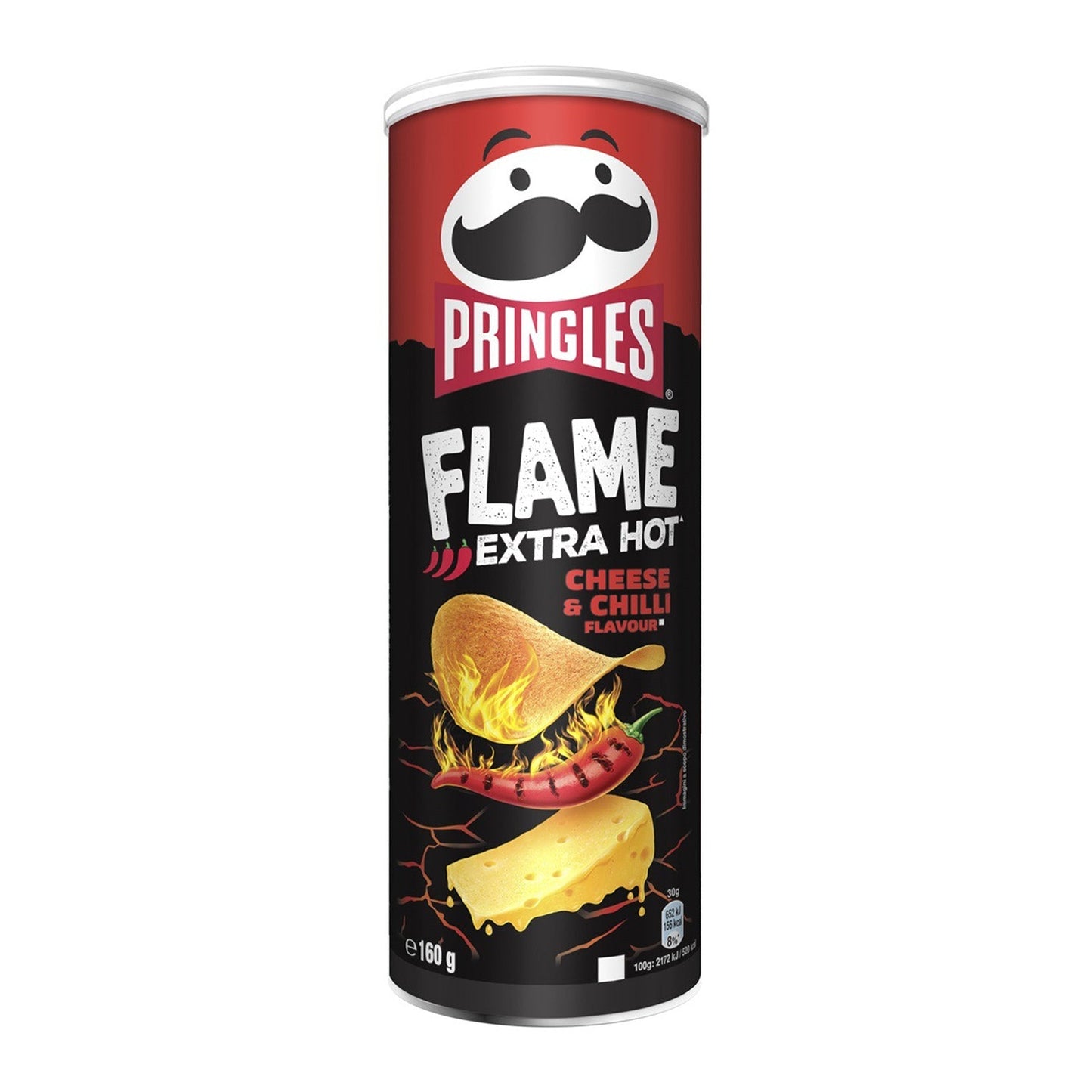 Pringles Flame Extra Hot Spicy Cheese & Chilli (160 Gram) - van Pringles - Nu voor maar €2.39 bij Mijn Snoepgoed