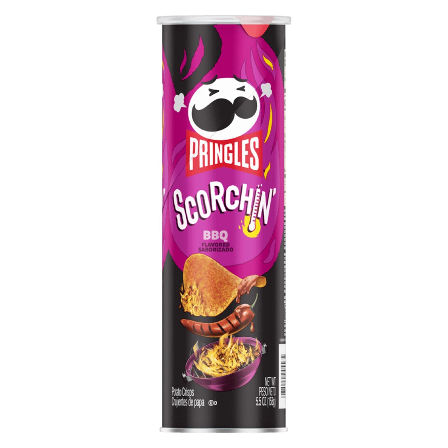 Pringles Scorchin BBQ (156 gram) - van Pringles - Nu voor maar €3.25 bij Mijn Snoepgoed