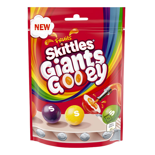 Skittles Fruits Giants Gooey (125 Gram) - van Skittles - Nu voor maar €2.35 bij Mijn Snoepgoed