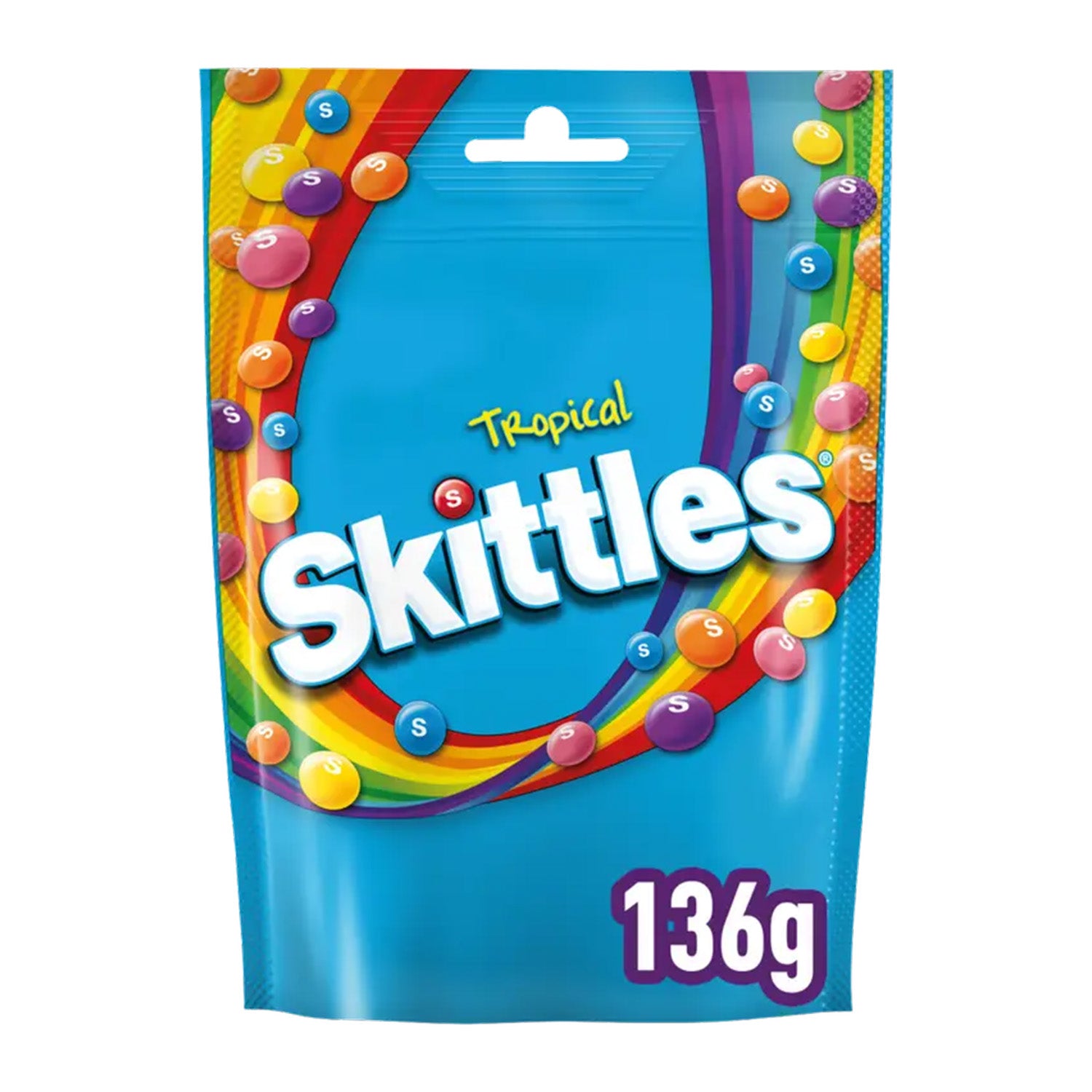 Skittles Tropical (136 gram) - van Skittles - Nu voor maar €2.35 bij Mijn Snoepgoed