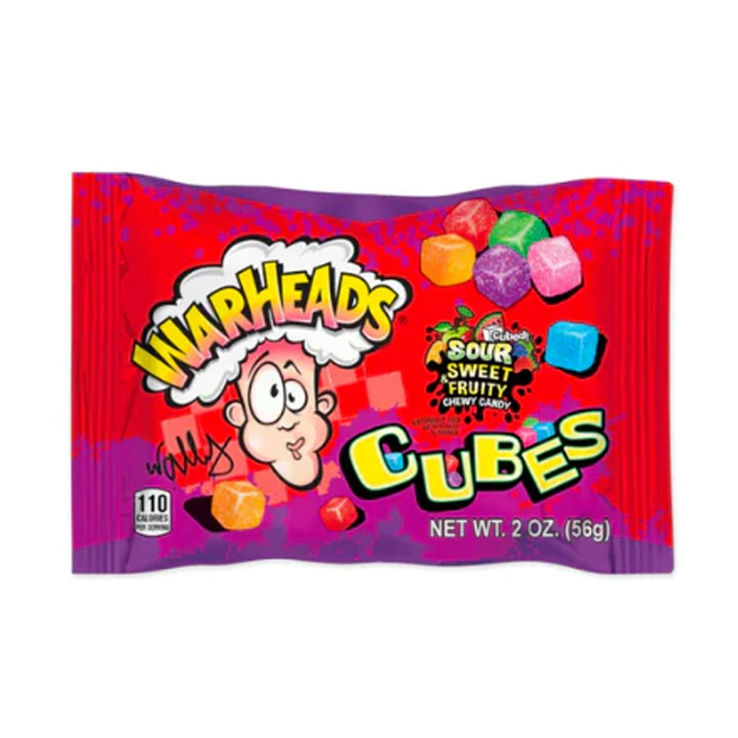 Warheads Chewy Cubes (56 gram) - van Warheads - Nu voor maar €1.59 bij Mijn Snoepgoed