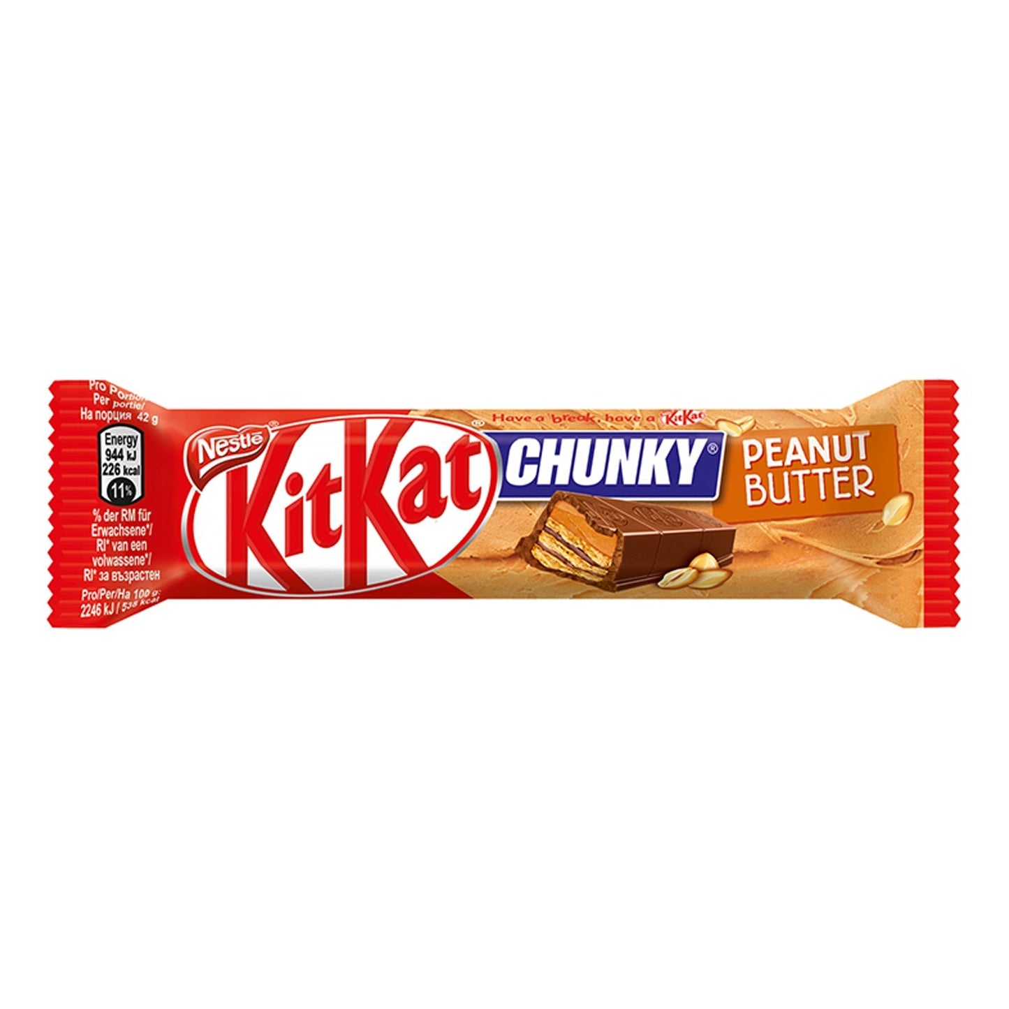 KitKat Chunky Peanut Butter (42 gram) - van KitKat - Nu voor maar €1.49 bij Mijn Snoepgoed