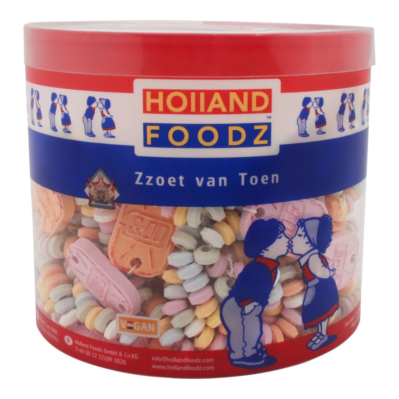 Holland Foodz Snoep Horloge Silo (60 Stuks) - van Holland Foodz - Nu voor maar €15.95 bij Mijn Snoepgoed