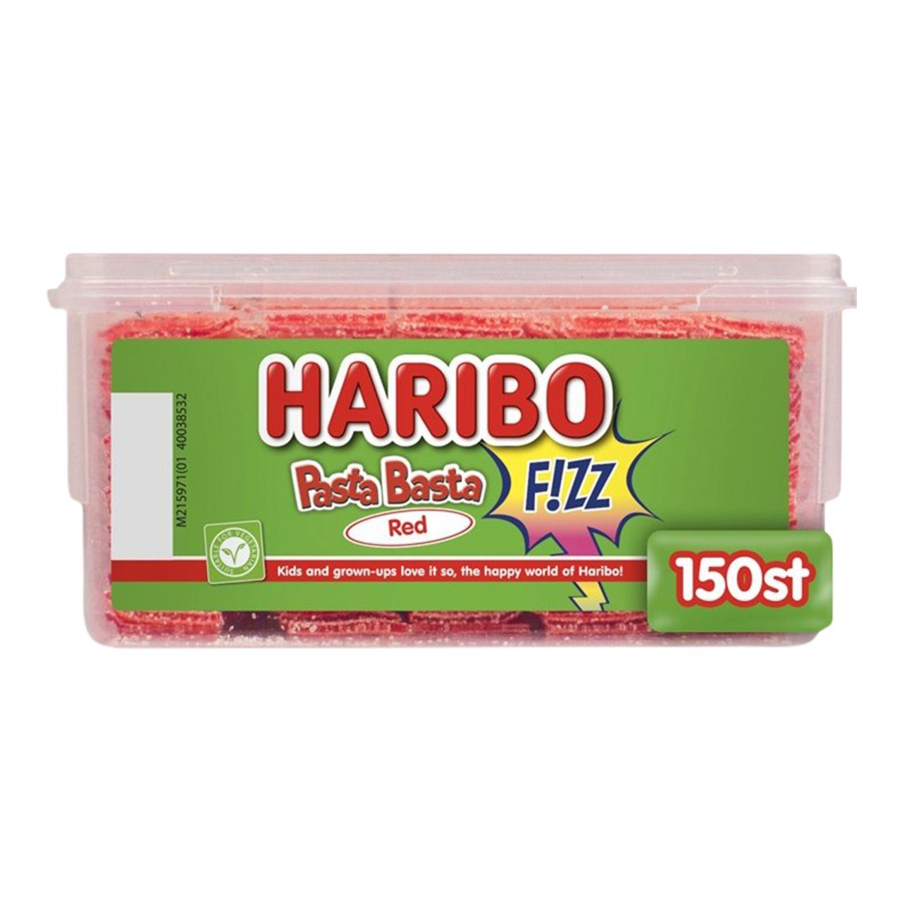 Haribo Pasta Basta Red 150 Stuks - (1 Silo) - van Haribo - Nu voor maar €11.95 bij Mijn Snoepgoed