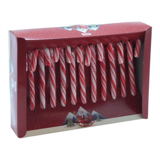 Candy canes rood/wit (12 stuks x 12 gram)