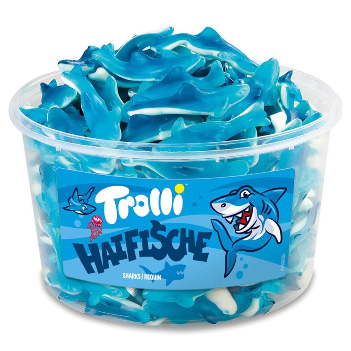 Trolli Blauwe Haaien (150 Stuks) - 1 Silo - van Trolli - Nu voor maar €8.99 bij Mijn Snoepgoed