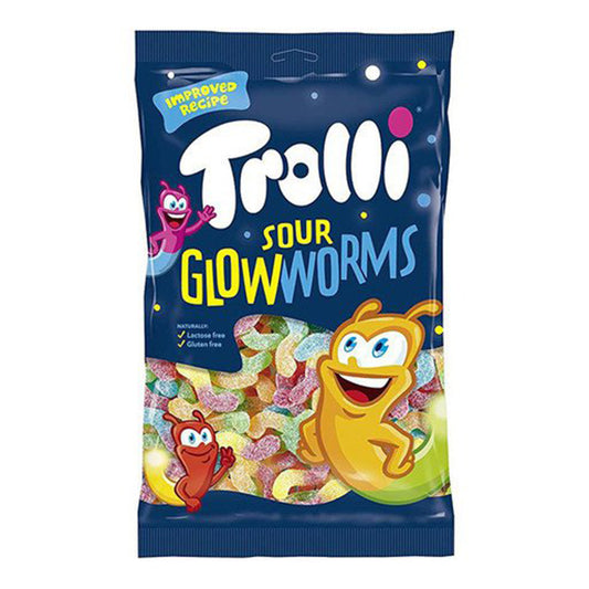 Trolli Zure Gloeiwormen (1 Kilo) - van Trolli - Nu voor maar €8.95 bij Mijn Snoepgoed