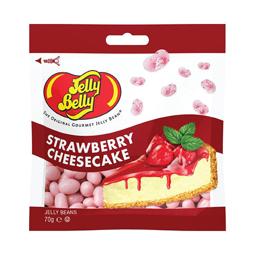 Jelly Belly Strawberry Cheesecake (70 gram) - van Jelly Belly - Nu voor maar €2.95 bij Mijn Snoepgoed