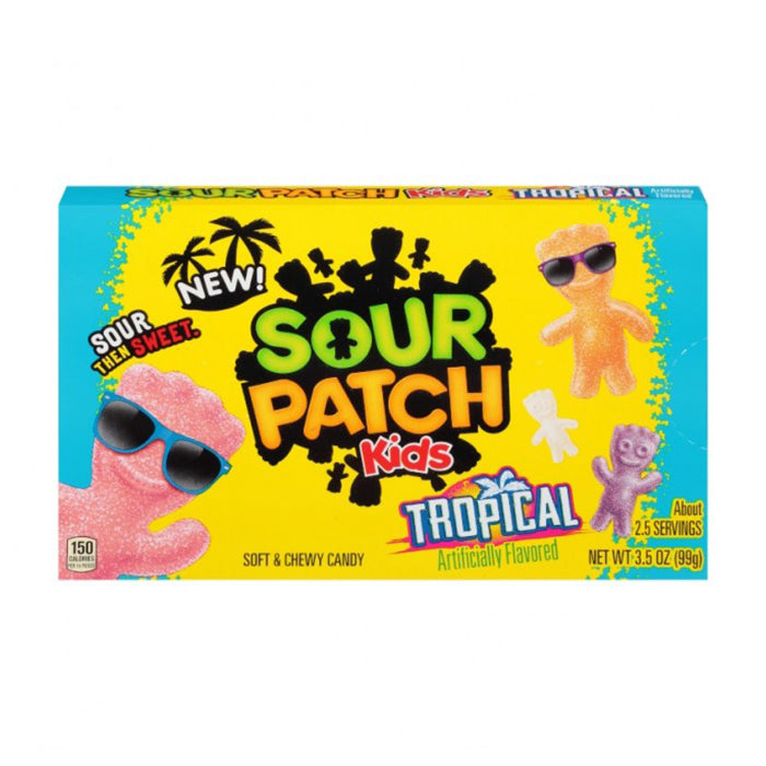 Sour Patch Kids Tropical Theater Box (99 gram) - van Sour Patch - Nu voor maar €3.25 bij Mijn Snoepgoed
